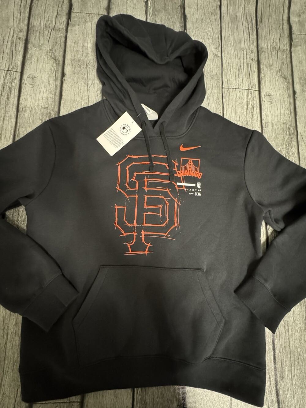 NWT Women’s Nike San Francisco Giants Big Game Hoodie Black Medium Sweatshirt M